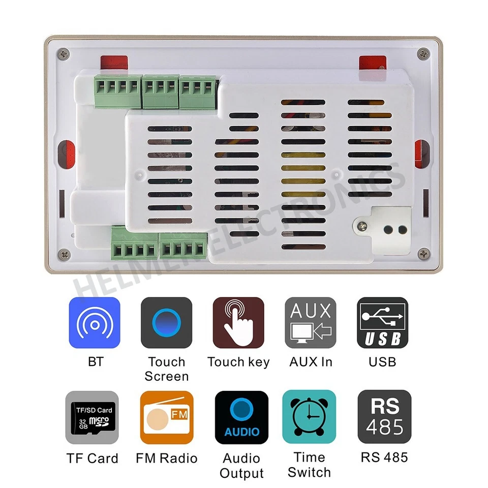 HELMER Touch screen in wall amplifier, Home Theater Digital Stereo Audio System - Image 4 of 4
