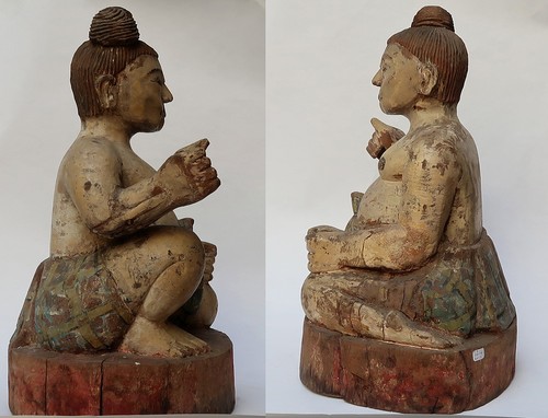 Antik Große Statuette Nat - Monsieur Dunkelbraun, Beschützer Der Mediums - Birma - Bild 4 von 7