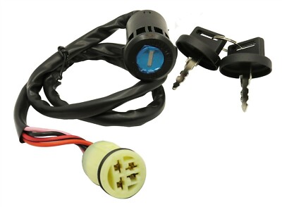 Ignition Switch With 2 Keys For Honda TRX680FGA Rincon (2006-2009) – 4-Wire, Off-On