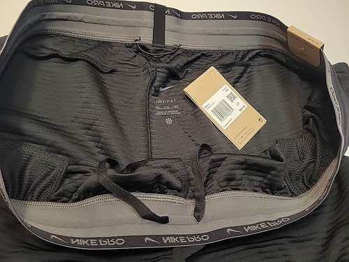 Nike Pro Dri-Fit Men's Fleece Training Pants DV9910-010 Size 4XL XXXL Black $90 - Picture 9 of 10