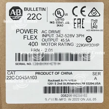 22C-D045A103 AB PowerFlex 400- 22 kW (30 HP) AC Drive Spot Goods Brand New Box!