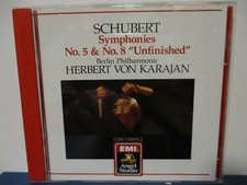 Schubert: Symphonies 5 8 / Karajan, Berlin Philharmonic - CD - MINT - E20-13