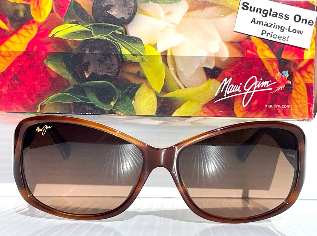 NEW Maui Jim NALANI Tortoise White & Blue POLARIZED Bronze
