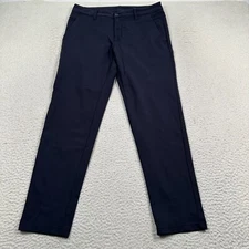 BYLT Everyday Pant 2.0 Mens Large Straight Leg Stretch Navy Blue Performance