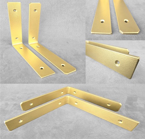 Industrial Handmade Shelf Brackets Heavy Duty PAIR Steel Rustic Scaffold Board - Picture 43 of 63