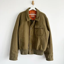 Schott Bros. flyer type garment spec. 86 19-ms Wool Coat Green Men’s XXL Jacket