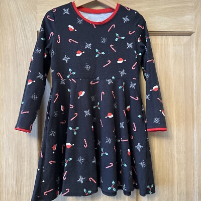 Popsy Girls Candy Cane Dress Christmas 4-6 Years | eBay UK