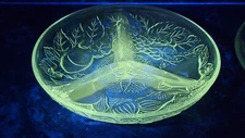 Vintage (2) KIG Indonesia - Clear Glass 3 Section Relish/Candy Dish - Fruit/Veg