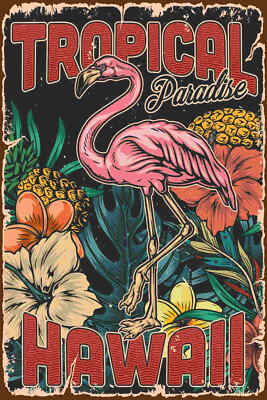 Holzschild 18x12 Hawaii Tropical Paradise Alkohol Wand Deko Bar Kneipe Sammler G