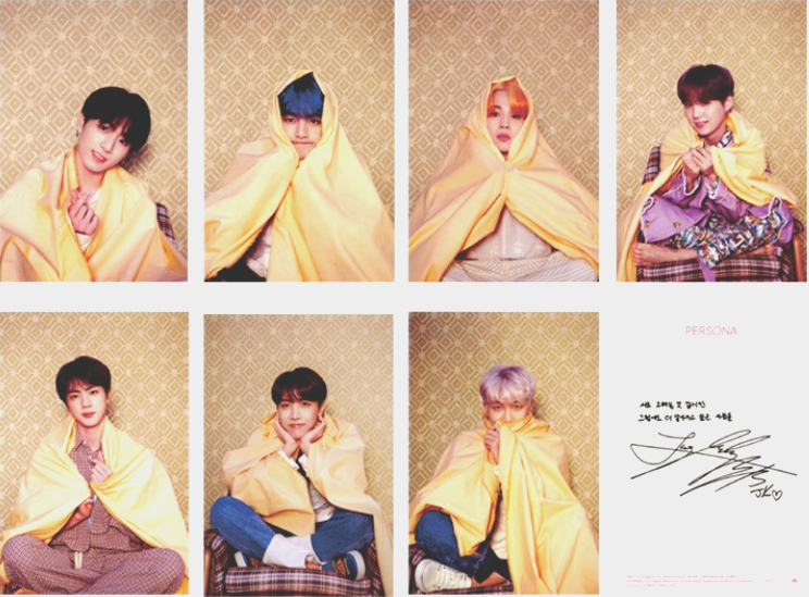 BTS MAP OF THE SOUL PERSONA SELECT Official Postcard FREE Tracking