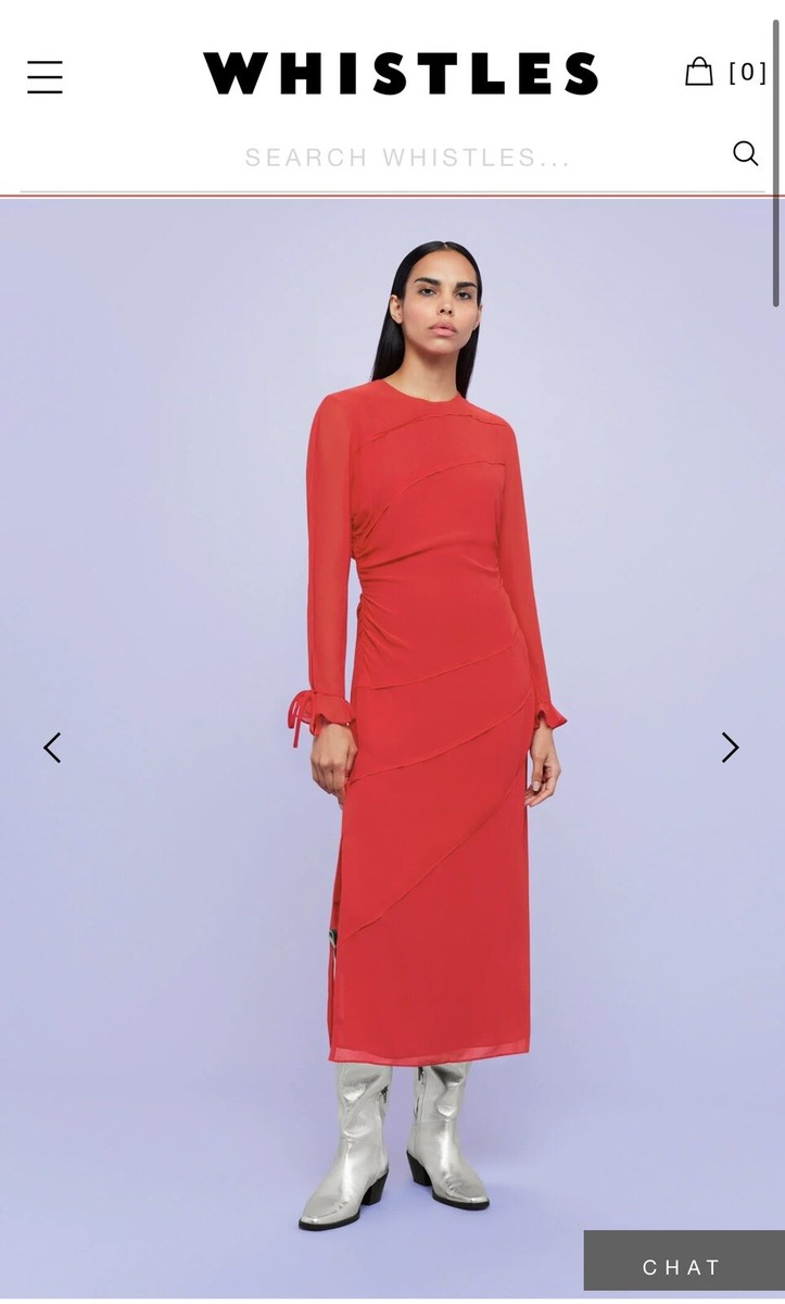 whistles silk bodycon dress WHISTLES Digital Bloom Silk Bodycon