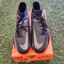 Nike Phantom GT2 Academy Df Fg Men's Soccer Shoes Black-Gray-Gold