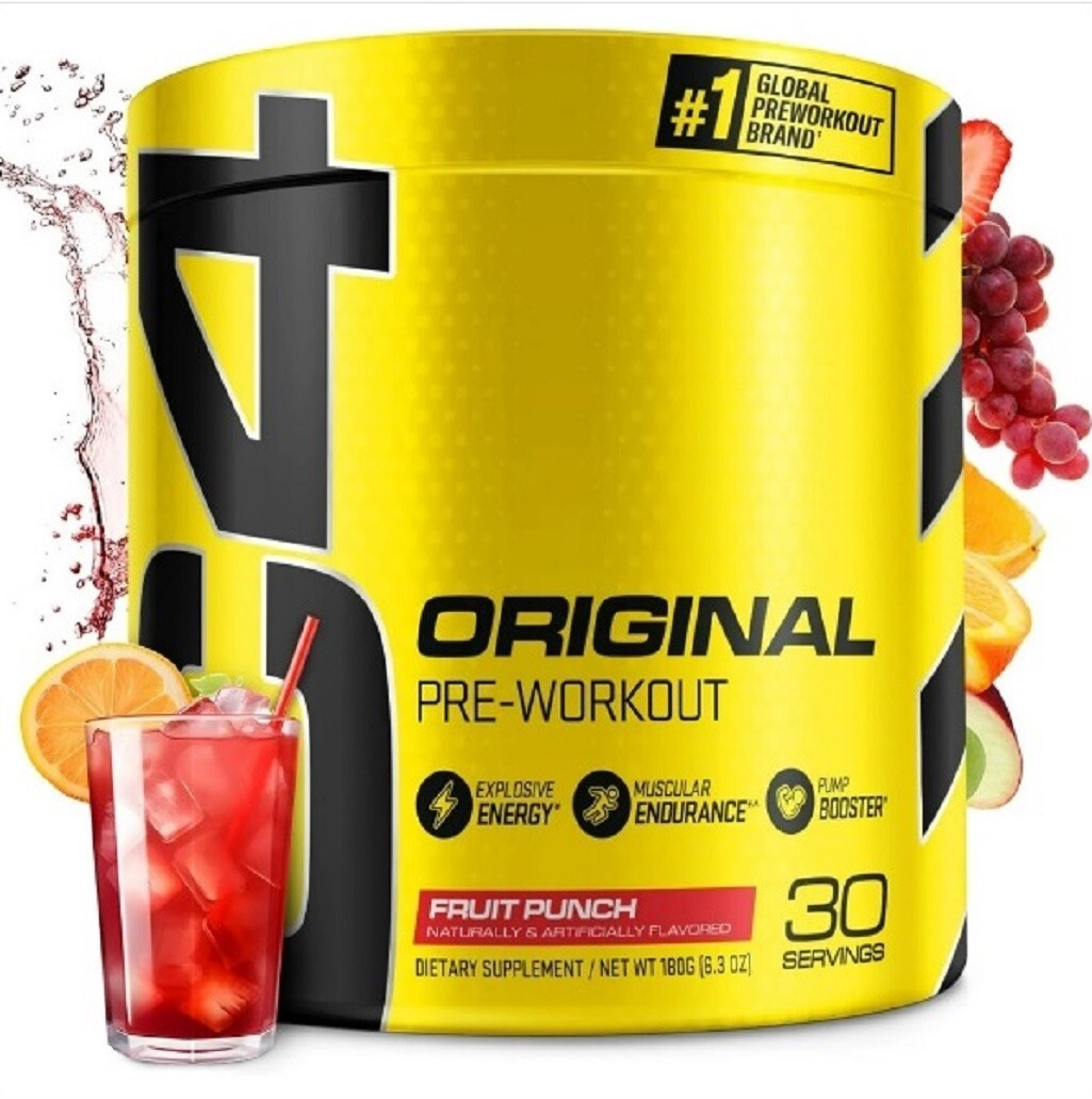 C4 Original Pre Workout Powder Fruit Punch - Vitamin C for Immune Support