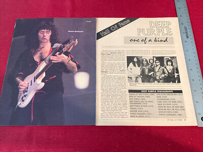 Richie Blackmore of Deep Purple 2-page 1986 Print Article