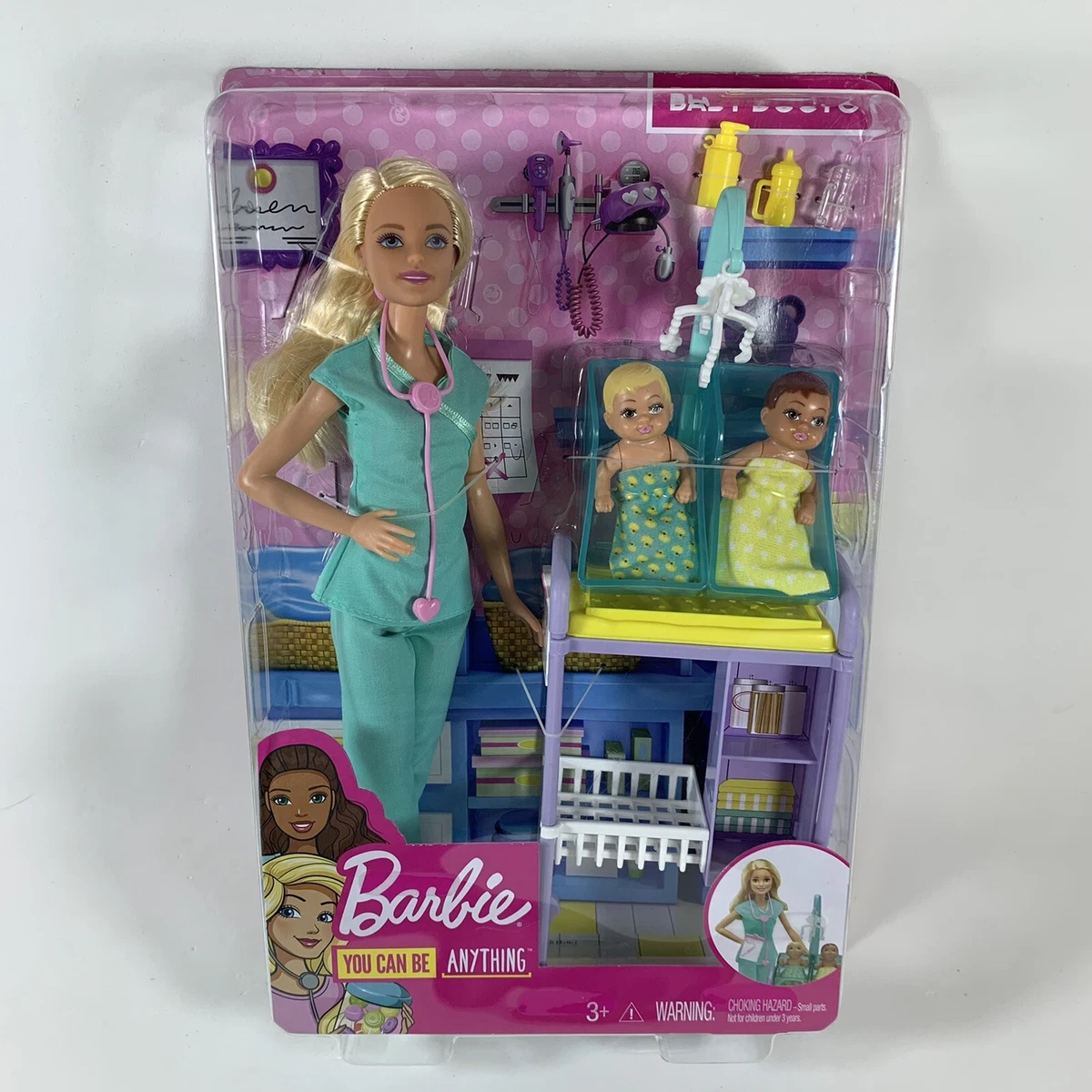 NEW Barbie Doctor Pediatrician Baby Twins You Can Be Anything