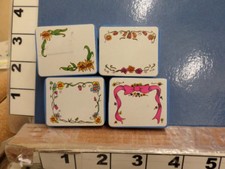 frames flowers ribbon roses set of 4 foam RUBBER STAMP 18R