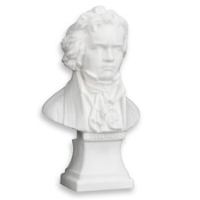 MEZZO BUSTO LUDWIG VAN BEETHOVEN STATUA MUSICA ORNAMENTO DECORAZIONE MOBILE 160M