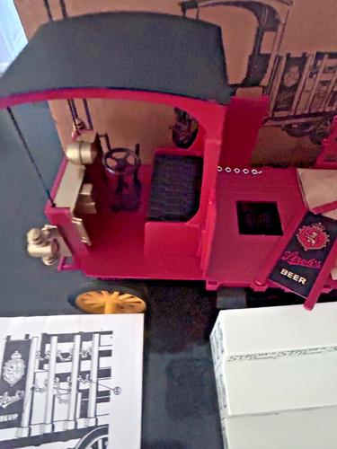 Modellino pubblicitario 1978 del 1910 Stroh's Beer camion consegna rapida con scatola - Foto 3 di 7