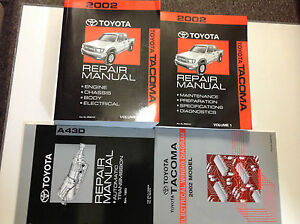 2002 Toyota TACOMA TRUCK Service Shop Repair Workshop Manual SET W EWD