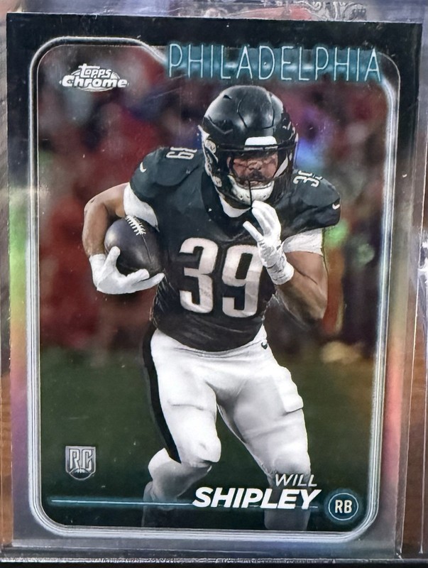 2024 Topps Chrome - Rookies Will Shipley #252 Refractor (RC)