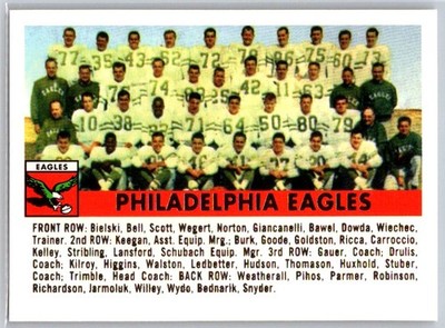 1994 Topps Archives 1956 #40 Philadelphia Eagles Gold