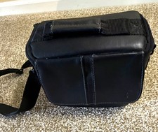 Black Padded Camera Carry/Shoulder Bag Case with Shoulder Strap