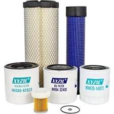 Complete Filter Service Kit for Kubota L2501 HST Oil Fuel Hydraulic Air Filter