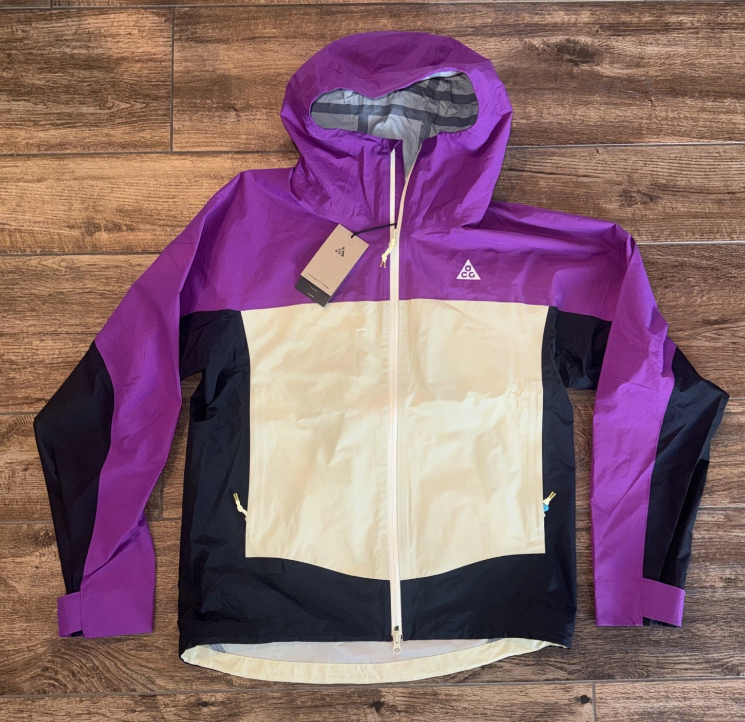 NIKE ACG "MORPHO" STORM-FIT ADV RAIN JACKET Men's Size SMALL HJ2687-505 NWT