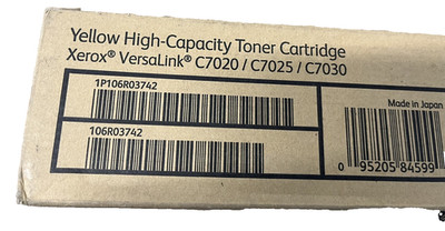 Xerox VersaLink High Yield 106R03742 Yellow Toner Cartridge C7020/C7025/C7030