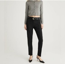 NEW 118 J.Crew Cameron Slim Cropped Pant Black 16 Four Season Stretch Office