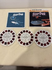 Vintage 1968 Star Trek View Master 3 Reel Set  Book Packet B499 Sci Fi TV Show