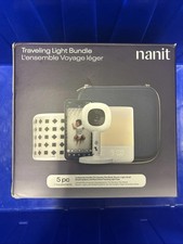NEW SEALED Nanit Pro Baby Monitor Travel Bundle Flex Stand Blue Oxford