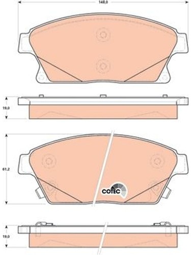 TRW DTEC Brake Pads (GDB1847DT) - Picture 1 of 12
