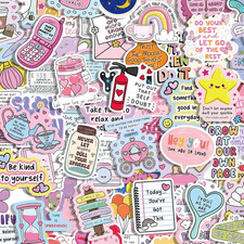 100 Pcs Holographic Positive Affirmation Stickers for Adult Women Teens, Waterpr
