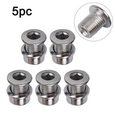 Crank Bolts Nuts 5 Pairs Bike Accessories Corrosion-resistant Light-weight