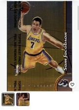 1998-99 Finest #248 Sam Jacobson Los Angeles Lakers- with coating. Near mint. 