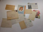 12 WW2 Papers Air Force Lieutenant Letters Postcards Lot WW II Covers WWII