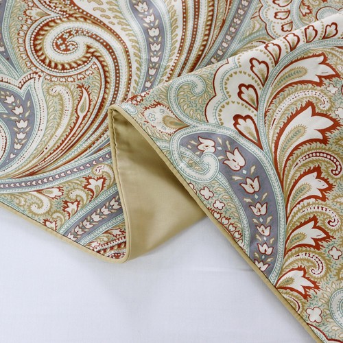 Paisley Design Khaki 1 Pair Pillow Cases (no Filling no Comforter) 20×36 inch... - Picture 3 of 9