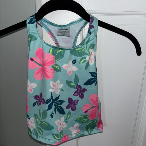 Lands End Girls 4 Tankini Swim Top Floral NEW W TAGS!