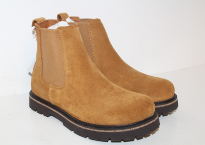Birkenstock Size 37 6.5 7.5 Brown Suede Highwood Slip On Chelsea Ankle Boots Highwood Slip On Women Suede Leather in Color Taupe  main image 3