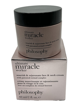 Philosophy -ULTIMATE MIRACLE WORKER- Nourish& Rejuvenate Cream Face/Neck 2oz NIB