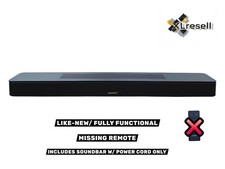 Bose Smart Soundbar 550, Dolby Atmos, WiFi, Bluetooth, AirPlay 2, Black NoRemote