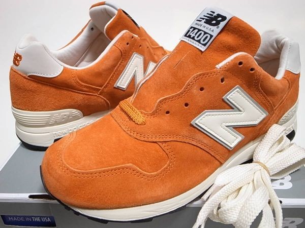 J.Crew x New Balance M1400JC Orange Suede Made in USA width D