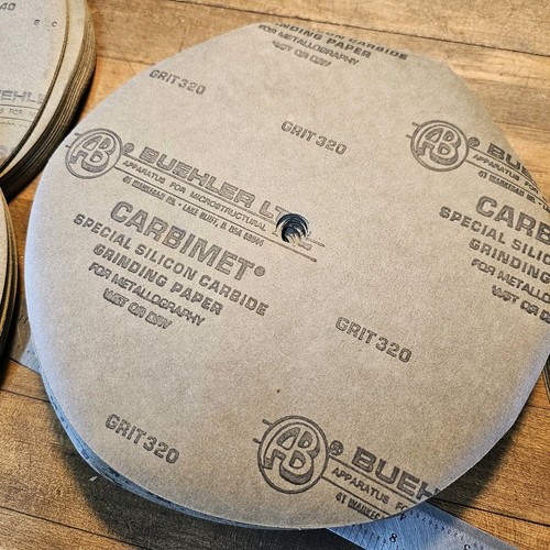 NEW Buehler Carbimet 8" Paper Discs • 300pcs • 180, 240, 320, 600 Grits SiC ☆USA - Picture 6 of 7