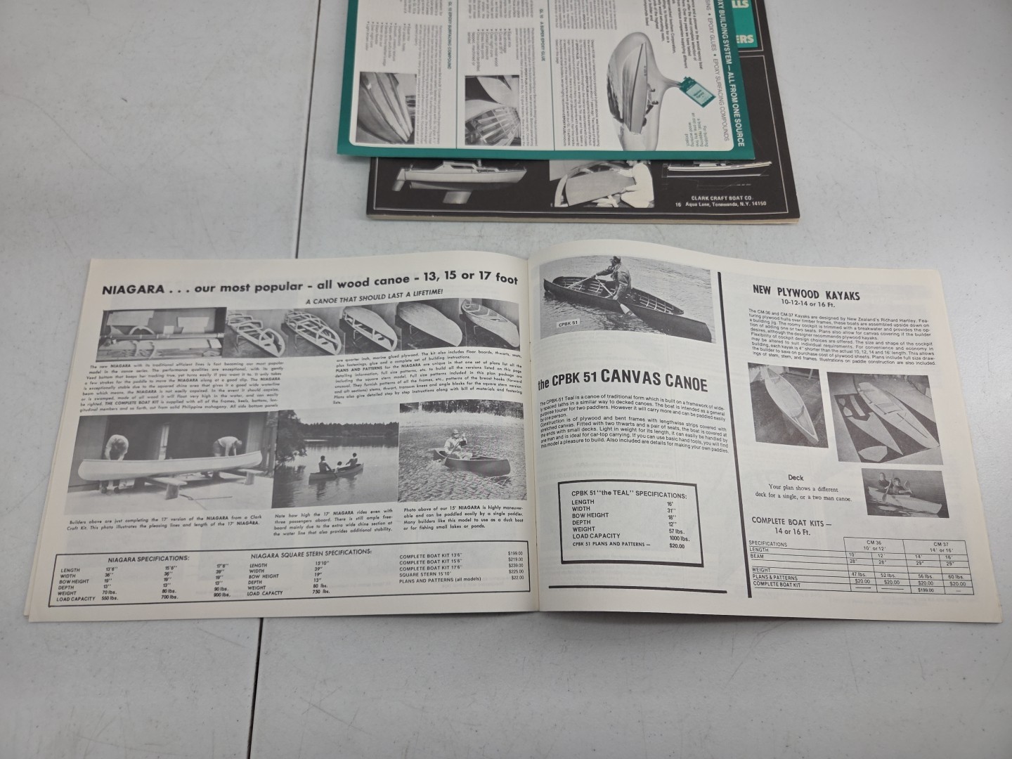 Vtg 1985 Clark Craft Boat Builders Guide Supplies Hardware Sail Boats Cruisers