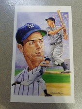 Joe Dimaggio New York Yankees MLB Legends Sports Memorabilia Post Card Postcard