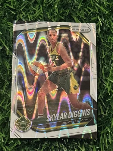 2025 Panini Prizm WNBA White Seismic Prizm #123 Skylar Diggins Seattle Storm