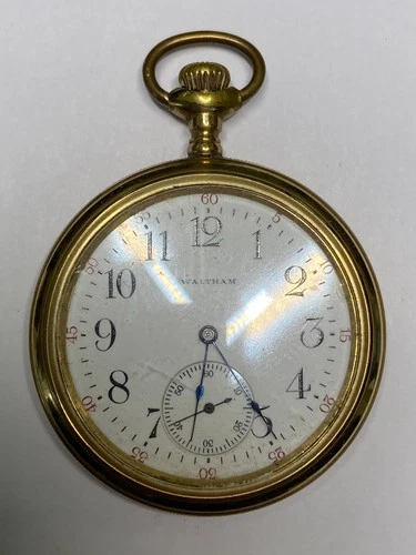 Antique Waltham 17 Jewels Gold Filled Pocket Watch, Pre-Owned, Runs (36-#114)