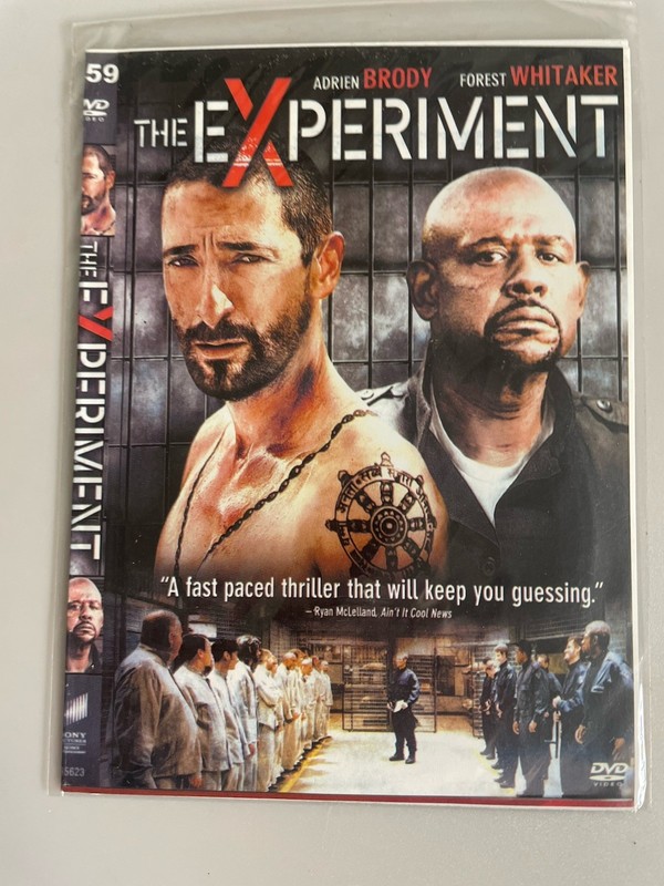 1 DVD “ The Experiment “ With Forest Whitaker.