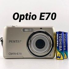 PENTAX Optio E70 Digital Camera Tested Excellent Condition Compact Gold